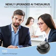 AI Smart Translation Headphones, Support 144 Languages, Long Battery Life, Real Copper Ring Composite Film, Deep Bass, Music Player Control, Wireless Connection, Suitable For All Smartphones, Suitable For Business And Travel - Type-C Charging Rechargeable Lithium Polymer Battery 160mAh