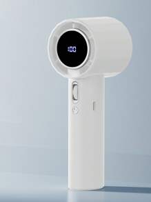 AOYI Portable Fan Handheld, Mini Turbo Fans, Summer Personal Cooling Fan, 1-100 Speed Adjustable, 1800mAh Rechargeable Battery, Strong Wind, Digital Display, For Work, Study, Home, Office, Travel, Beach, Vacation