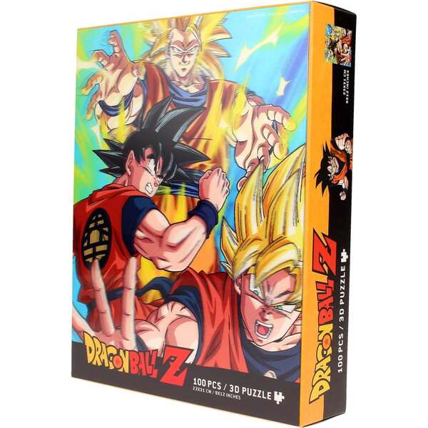 Dragon Ball Dragon Ball Z Goku Saiyan Lenticular Puzzle 100 Teile Exklusives und detailliertes Design - Dragon Ball Puzzle bietet Vorteile für den Geist und die kognitive Entwicklung, Entspannung und ist ideal für alle Zielgruppen ⚫ KOSTENLOSER Versand ✅ Lieferung 24/48 Stunden nach Spanien (Halbinsel)