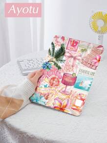 Ayotu Summer Junk Travel Junk Case Compatibel met Samsung Galaxy Tab/IPad,IPad 9e/8e/7e Generatie 10.2 Inch,Nieuwe IPad 10e Generatie Cover,Met Automatische Wake/Sleep,Vierhoeken Anti-Val