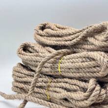 10mm 天然复古黄麻绳麻线卷缝纫圣诞工艺品黄麻绳线婚礼手工 DIY 派对丝带蝴蝶结装饰 - 彩色 - 查看 8