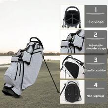 1piece Golf Bag Lightweight Golf Stand Bag 5 Way Dividers, 5 Zippered Pockets, Adjustable Dual Straps For Man/Woman - Multicolor - View 7