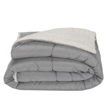 Double-Sided Sherpa Blanket With Soft Queen Bedspread 400 Thread Count + Pillowcases And Pillow Covers Soft Touch Fabric Warms