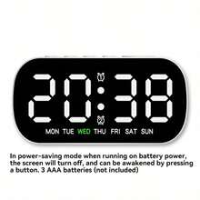 1pc Small Digital Alarm Clock, Suitable For Bedroom, 5 Brightness Levels, Dual Alarms, 12/24 Hour Format, Snooze Function, Large Digits, Plug-In, Loud Desktop Digital Alarm Clock, Suitable For Deep Sleepers, Adults, School Decor, Surprise Gift, Dorm Decor, Back To School Home Decor, Room Decor, Study Supplies