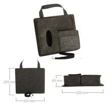 1pc Car Tissue Box, Car Tissue Paper Holder, Car Storage Bag, Seat Back Organizer Pocket, Easy Installation Hanging Storage Bag - Multicolor - View 10