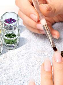 Kit de uñas acrílicas | Tazas para el arte de uñas acrílico Líquido | Set de 3 Pinceles acrílicos para uñas | 1/2/3/6 Piezas Tazones de vidrio transparente para líquido de monómero de uñas, plato para humedecer, soporte para polvo acrílico | Frasco de cristal acrílico para uñas | Herramientas para el arte de uñas | Suministros para uñas | Herramientas para uñas - Multicolor - Ver 4