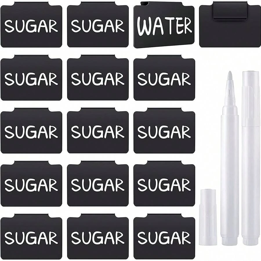 5 个标签夹 + 1 个白板笔、PP 可拆卸标签夹、名片夹、可重写价格标签 - 彩色 - 查看 1