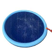 Alfombra antideslizante para salpicaduras para perros, piscina para perros con acolchado grueso, alfombra rociadora antideslizante, juguete de agua de verano para mascotas, alfombra resistente para juego de agua para perros grandes, estera de juego de agua para patio trasero.