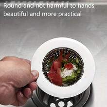 Stainless Steel Kitchen Sink Filter Screen - Diameter 4.5 Inches, Suitable For Most Sinks, Durable 304 Stainless Steel, Filter Screen - Bạc - Xem 1