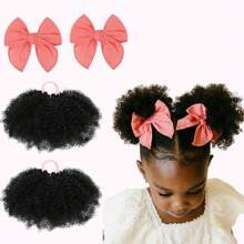 1pc Girls Cute Hair Bun Decorative Hair Scrunchie Accessory For Adding Volume