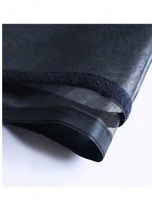 Mückensicherer Fensterbildschirm Insektenscreens für Fenster, Mückennetz aus schwarzem Fiberglas-Tüll gegen Mücken und Fliegen - Schwarz - Übersicht 4