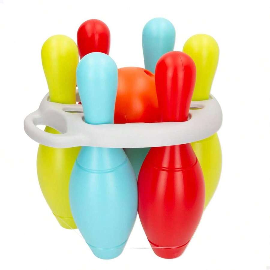 Color Baby Bowling Set 27cm With Net. Includes 8 Pieces. ✅ 24/48h Delivery To Mainland Spain - Children's Bowling - Baby Color - Ref. 47139 - View 1