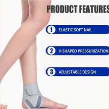 1 PC HYL SPORTS Lightweight Sports Ankle Guard, Silicone Pad - Breathable, Elastic Foot Cover, Suitable For Sports, Running, Basketball, Hiking. Gym Accessories - Multicolor - View 6