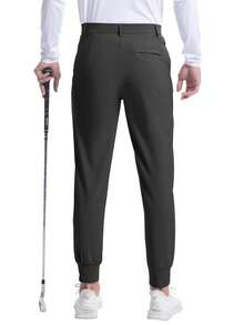 hoteel Men's Golf Joggers Pants Lightweight Stretchy Slim Fit Pants Casual Wear With Pockets For Golf Running Work Travel - màu đen - Xem 6