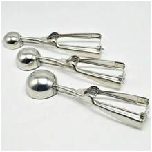 Stainless Steel Ice Cream Spoon; Ice Cream Scoop; Melon Baller; Fruit Spoon For Scooping Watermelon