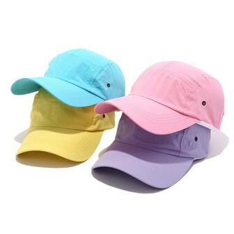 Gorra de béisbol ligera y de secado rápido, con colores de macarrón a la moda, sombrero de sol unisex para exteriores, correr, senderismo, golf