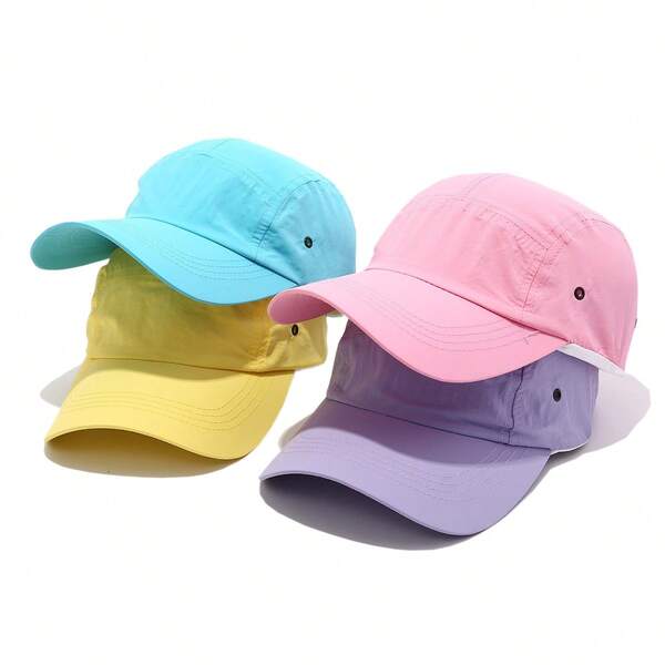 Gorra de béisbol ligera y de secado rápido, con colores de macarrón a la moda, sombrero de sol unisex para exteriores, correr, senderismo, golf