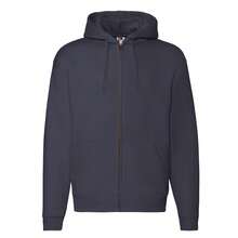 Fruit of the Loom Mens Premium Full Zip Hoodie (Deep Navy) - 藍色 - 查看 1