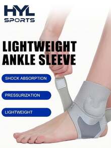 1 PC HYL SPORTS Lightweight Sports Ankle Guard, Silicone Pad - Breathable, Elastic Foot Cover, Suitable For Sports, Running, Basketball, Hiking. Gym Accessories - Multicolor - View 3