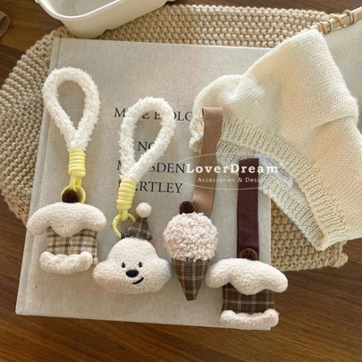 A Cute Puppy Ice Cream Bag Pandantiv Geantă Accesoriu, Tort Înghețată Accesoriu pentru agățat Breloc, Dulce și drăguț Breloc Accesoriu pentru geantă de călătorie, Accesoriu pentru geantă versatilă, Cățeluș, Înghețată, Tort Geantă drăguță, Geantă de mână, Geantă, pandantiv rucsac, Călătorii potrivite pentru studenți, studente, cadouri, cadouri de sărbători