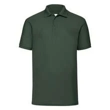 Fruit of the Loom Mens 65/35 Polo Shirt (Bottle Green) - Green - View 1