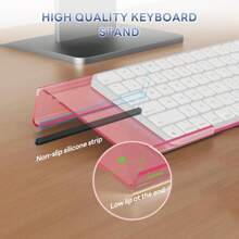 Desktop Computer Keyboard Wrist Rest And Keyboard Stand Set, Ergonomic Keyboard Wrist Pad Suitable For Home, School, Office Use, Facilitates Typing