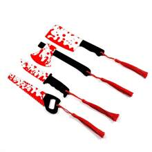 1pc Classic Red Bookmark With Bloody Furniture Knife And Red Tassel Bookmark - Fantasy Horror Style Gift For Horror Lovers, Co-Workers, Friends & Family