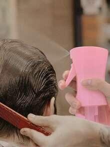 200ml/300ml/500ml Hair Salon Hairstylist High Pressure Water Spray Bottle, Refillable Beauty Mist Sprayer Container (Due To The Plastic Material, There May Be Some Scratches), Olive Oil Mist Sprayer Bottle, Kitchen Cooking Sprayer, Camping Baking Vinegar Soy Sauce Sprayer Container, Continuous Hair Plant Mist Spray Bottle, Refillable Travel Spray Bottle Suitable For Curling Styling Products, Hairstylist - Pink - View 7