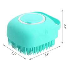 Pet Dog Cat Bath Brush 2-In-1 Pet SPA Massage Comb Soft Silicone Pet Shower Hair Grooming Cmob Dog Cleaning Tool Pet Supplies