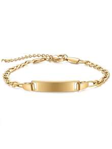 1 pieza/2 piezas Brazalete curvo de acero inoxidable alargado y suave - Accesorio ajustable - Brazalete curvo de acero inoxidable sin procesar - Ajustable - Unitalla - Ver 5
