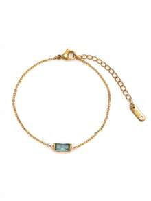 1pc Elegant Bracelet, Women's Jewelry, S925 Sterling Silver Minimalist Chain Bracelet, Exquisite Jewelry, Friendship Gift For Sister - Gold - View 14