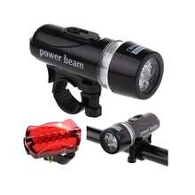 Luz LED de bicicleta Klack, Delantera y Trasera, Blanca y Roja, Perfecto para ciclistas urbanos y de montaña - Entrega en 24/48 horas desde España - Negro - Ver 2