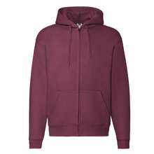 Fruit of the Loom Mens Premium Full Zip Hoodie (Burgundy) - Burgundy - View 1
