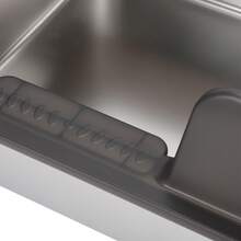 Stainless Steel Litter Box High Sides Anti Splashing Easy To Clean Enclosed Cat Litter Box For Small Medium Cats Small Size Black - As Shown - View 7