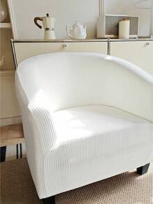 Stretch Jacquard Chair Cover, Full Coverage Sofa Cover, Multi-Color Options Universal Home Chair Cover, All-Season Use, Wear-Resistant Stain-Resistant Cat Paw Pattern, Thickened Dust-Proof, High Elasticity Sofa Cover - White - View 6