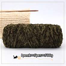 5 Rolls, 100g/Roll, Soft & Comfortable Chenille Velvet Yarn, Multi-Color Options, Suitable For Handmade Knitting - Multicolor - View 22