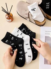 5 Pairs Bowknot Fabric Multipurpose Bows, Minimalist And Practical - Multicolor - View 3