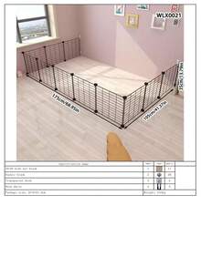 Rabbit Cage Fence, Indoor Home Use Small Dog Corgi Isolation Net, Kitten/Puppy Playpen