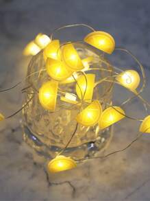 20 LED Fruit String Lights, Copper Wire Fairy Lights, Waterproof Novelty Lemon, Watermelon, Grape, Pineapple Decor Lights For Patio, Kids Girls Room, Summer Decoration, Christmas, Birthday Party, Festival