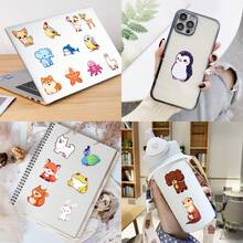 50 Stück Tier-Aufkleber, Vinyl-Aufkleber für Wasserflasche, Laptop, Sammelalbum, Gepäck, Tagebuch, Skateboard, DIY-Aufkleber, Aquarell-Ästhetik-Aufkleber für Teenager und Erwachsene - Gelb - Übersicht 11