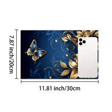 1pc Floral Printed Drainage/Absorbent/Drying Mat For Coffee Maker, Dishes - Polyester Table Top Protector Mat, For Kitchen Counter Decor - Home Bar And Dining Table Placemat - HQQLSD107 - View 9