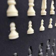 Wooden Chess Set - Folding Board 38x38 - Wooden Pieces - Màu nâu  Mocha - Xem 3