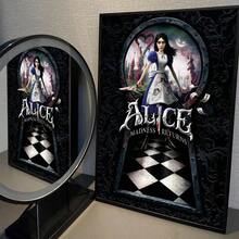 1pc Phim hoạt hình Pop Alice Liddell Áp phích quán cà phê Phòng trang trí nghệ thuật treo tường không có khung - Nhiều màu - Xem 16