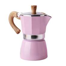 150ml/300ml八角木柄摩卡壶，便携式意式浓缩咖啡机，炉灶咖啡机工具，易于清洁，适合返校使用