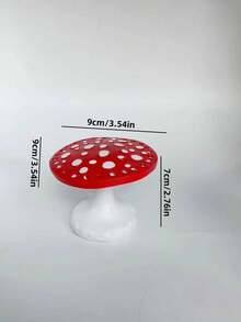 1 Giá để bông tai hình nấm cho ngày lễ tình nhân trở lại trường - Đỏ - Xem 11