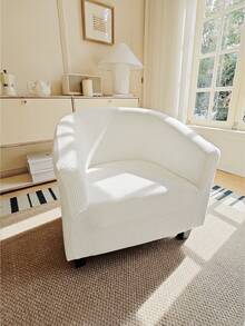 Stretch Jacquard Chair Cover, Full Coverage Sofa Cover, Multi-Color Options Universal Home Chair Cover, All-Season Use, Wear-Resistant Stain-Resistant Cat Paw Pattern, Thickened Dust-Proof, High Elasticity Sofa Cover - White - View 5