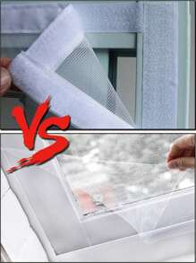1 pieza de mosquitera autoadhesiva y reutilizable para ventanas, pantalla anti-mosquitos para ventanas, blanca, de tul, fácil de instalar, malla lavable de verano