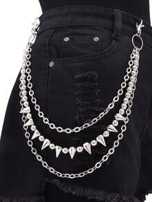 سلسلة قابلة للتمديد متعددة الطبقات بحلي، سلسلة أنيقة مخصصة للبناطيل، مناسبة للمهرجانات والحفلات والارتداء اليومي وهدايا الحفلات