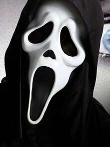 1pc Escape Chamber Horror Adult Death Skull Scream Latex -Mask Script Kill Dawn Kill Scream Ghost Latex -Mask Suitable For All Kinds Of Dance Party Cosplay.Halloween