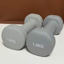 1 Pair Multi-Color Matte Dipped Dumbbell, Solid Cast Iron Dumbbell For Home Workout, Unisex Gym Accessories